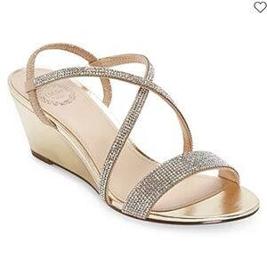 I. Miller Womens Neilson Sparkly Wedge Sandals